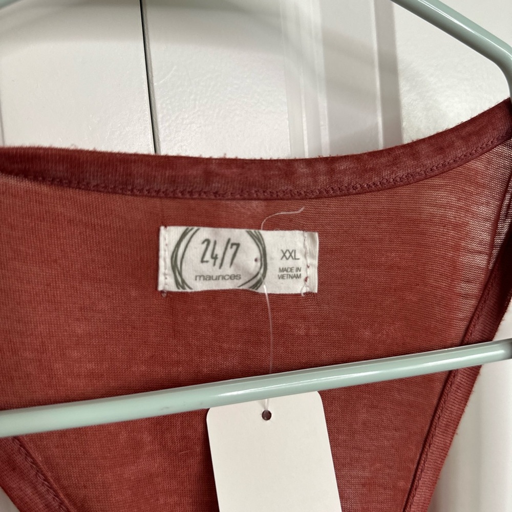 Maurices Rust Red Racerback Tank Top - Picture 4 of 7